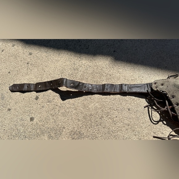 Unique Leopard Print Tribal 🐆 Fanny Pack Belt with copper & Shell accents, see! - Picture 12 of 12